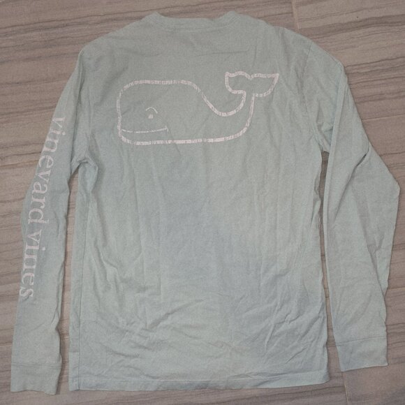 Vineyard Vines Long Sleeve Tee Shirt Whale Logo Pocket Women’s - Picture 3 of 8